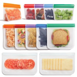 (re)zip Total Back to School Reusable Food Storage Bags - Solution - 12pc Kit - 1 of 4