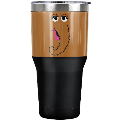Sesame Street Snuffleupagus Face Steel Tumbler 30oz Coffee Travel Mug