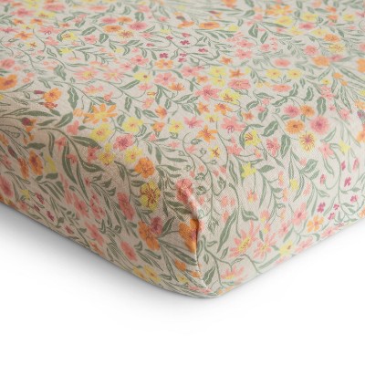 Mushie Extra Soft Muslin Crib Fitted Sheet