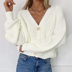 Fall Women's Crochet Cardigan Lightweight Duster Long Sleeve Hollow Out Kint Outwear Sweater - 1 of 4