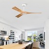 Bella Depot 52" Farmhouse Wood Ceiling Fan with Light - 3 of 4
