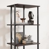 4 Tier Bookshelf with Storage Drawers,70.9 Inch Tall Industrial Book Shelf with Open Display Shelves - 4 of 4