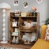 Kids Bookshelf and Toy Storage Organizer, 3-Tier Toddler Bookshelf Wooden Bookcase, 5 Cube Double Sided Toy Storage Display,for Kids Room - 4 of 4
