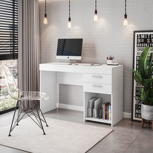 NicBex Home Office Desk with 2 Drawers,Computer Desk with Storage,Game Table,Vanity Table,Computer Desk for Bedroom,Studying Room - 1 of 4