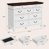 Jojoka 47" Farmhouse Dresser for Bedroom with 9 Drawers - 2 of 4