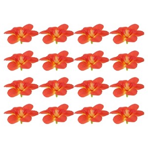 Unique Bargains Silk Cloth Realistic Look Artificial Flower 16 Pcs - 1 of 4
