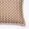 Oblong Wood Block Floral Decorative Throw Pillow Camel/Mauve - Threshold™ designed with Studio McGee - image 3 of 4