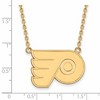 Black Bow Jewelry 14k Yellow Gold Plated Sterling Silver Philadelphia Flyers NHL Necklace 18 Inch - 2 of 4
