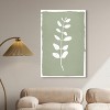 Art Remedy Linen Leaf Screen Minimalistic Botanical and Floral Art Prints Unframed - 2 of 4