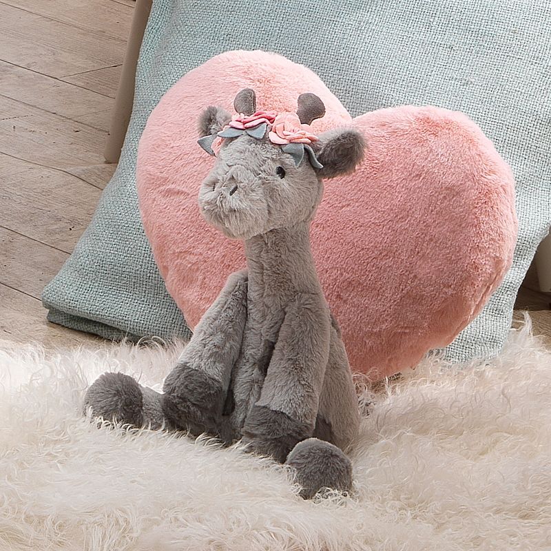 Lambs & Ivy Giraffe and a Half Gray Plush Stuffed Animal Toy - Skylar, 5 of 7