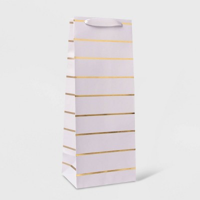 Wine Bag with Striped Foil Gray/Gold - Spritz™
