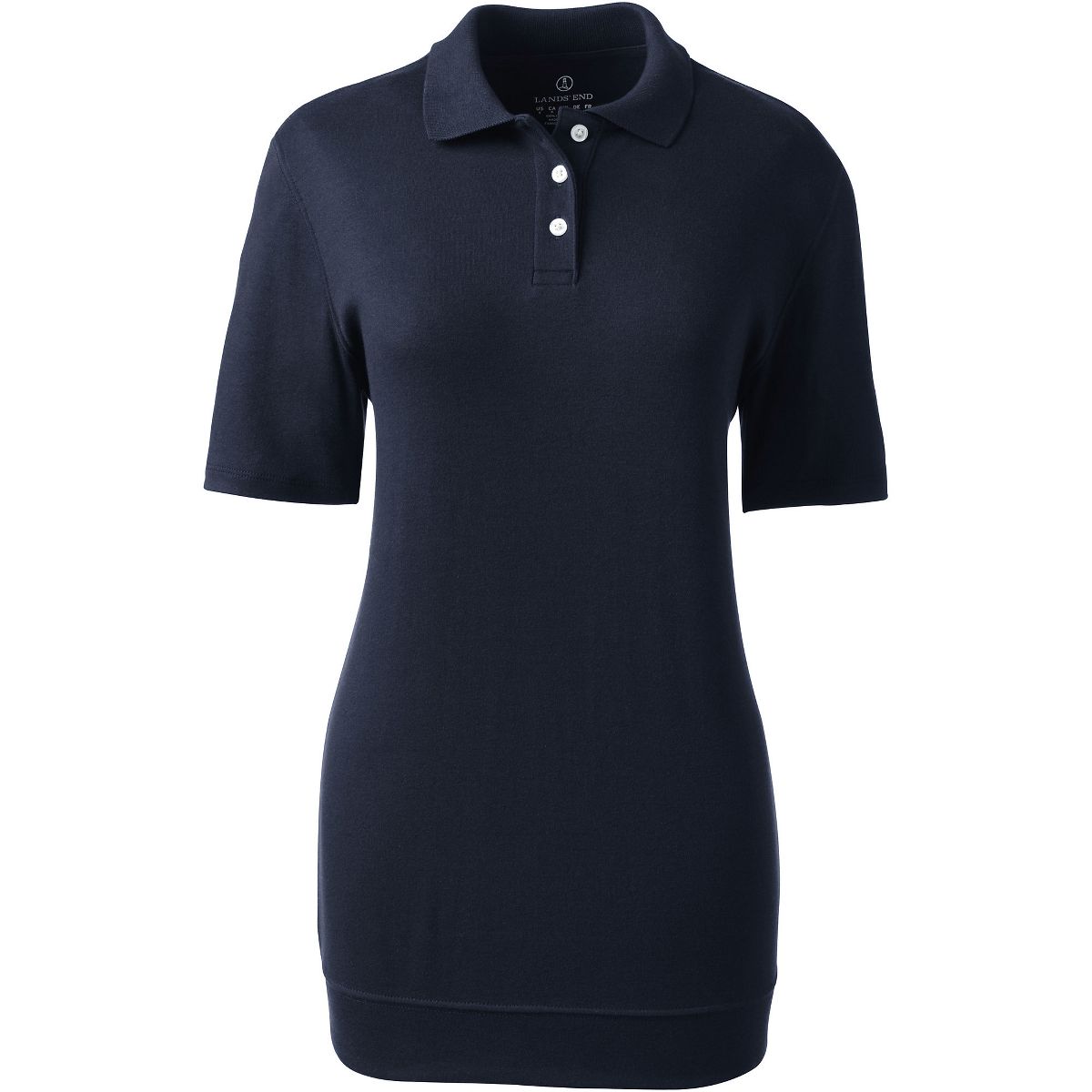Lands' End Women's Short Sleeve Banded Bottom Polo Shirt - thumbnail 10