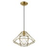 Livex Lighting Geometric Shade 1 - Light Pendant in  Antique Brass - 4 of 4