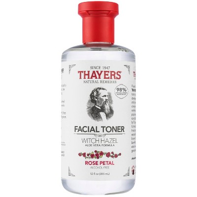 Thayers Natural Remedies Witch Hazel Alcohol Free Toner - Rose Petal - 12 fl oz
