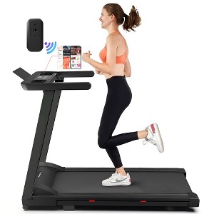 Superun Folding Treadmill with Incline, 300 LBS Weight Capacity, Compact Portable Treadmill - 1 of 4