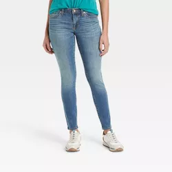 Women's Mid-Rise Curvy Fit Skinny Jeans - Universal Thread™ Medium Wash 4