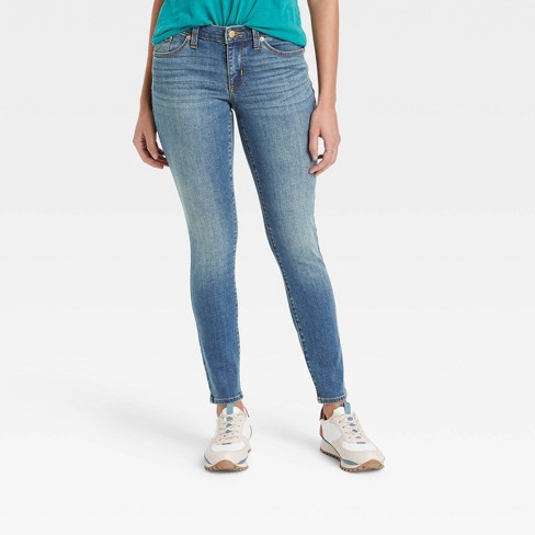 Women's Mid-rise Curvy Fit Skinny Jeans - Universal Thread™ Medium Wash :  Target