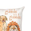 C&F Home 18" x 18" The Gobblers Dog Festive Turkeys Gobble Gobble Premium Indoor/Outdoor Accent Throw Pillow - 4 of 4