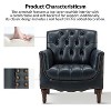Set of 2 Enrique Genuine  Leather Armchair with Turned Legs | ARTFUL LIVING DESIGN - 4 of 4