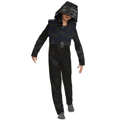 Minecraft Wither Skeleton Hooded Jumpsuit Classic Child Costume