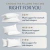 100 Cotton Hotel Pillows, Down Alternative Fill, Set of 2, Soft, Medium, Firm. - 3 of 4