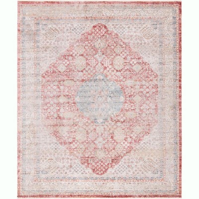 Henry Red and Blue 9' x 12' Synthetic Rectangular Rug