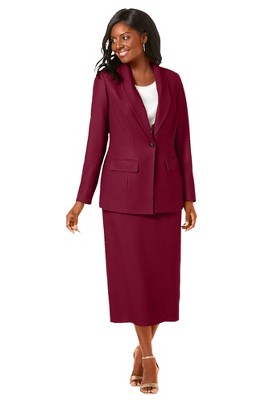 Women's skirt and hot sale blazer suit