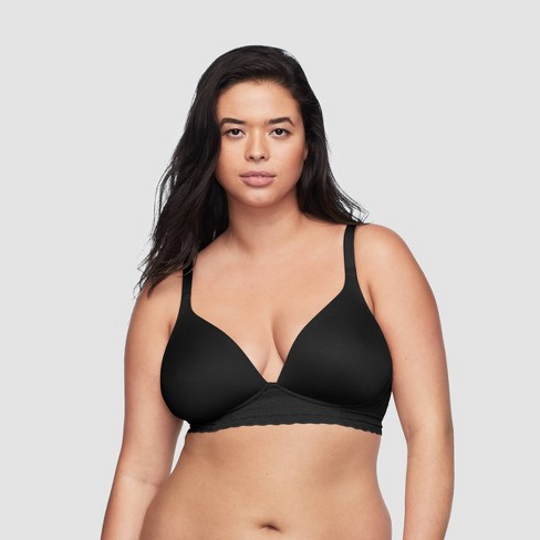 Simply Perfect By Warner's Women's Supersoft Lace Wirefree Bra - Black 38b  : Target
