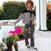 Anna-Kaci Women's Leopard Print Long Sleeve Crop Denim Jacket for Everyday Looks - 4 of 4