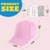 Joyfy Baseball Cap DIY Kit, Pink Baseball Cap Decorate Kit with 7 Sheets Gems Stickers, Art & Crafts, Birthday Toys Art Supplies Gift For Girls Age 6+ - 4 of 4