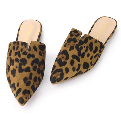 Leopard mules hot sale women