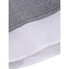 Women's Short Sleeve V-Neck Contrast Collared Shirts Patchwork Work Blouse Tunics Tops - 4 of 4