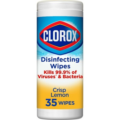 Clorox Crisp Lemon Disinfecting Wipes Bleach Free Cleaning Wipes
