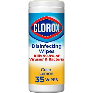 Clorox Crisp Lemon Disinfecting Wipes Bleach Free Cleaning Wipes - 1 of 4