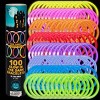 Teal Pumpkin 8" Glow in the Dark Party Bracelets (100pk) in 8 unique colors: Pink, Red, Orange, Yellow, Green, Blue, Violet, Purple- Non-Candy - 4 of 4