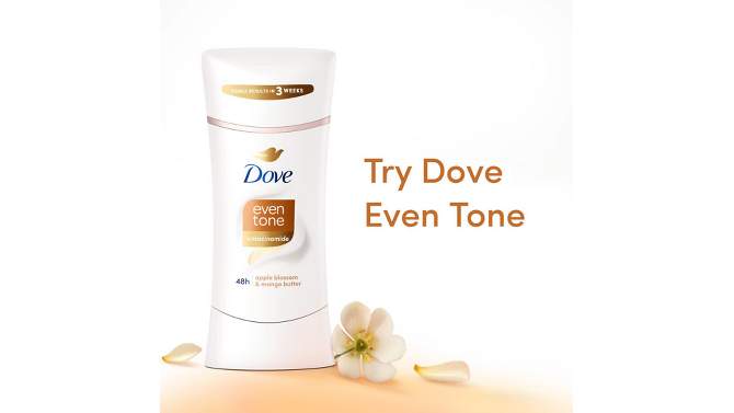 Dove Beauty Even Tone Calming Breeze 48-Hour Women&#39;s Antiperspirant &#38; Deodorant Stick - 2.6oz, 2 of 12, play video