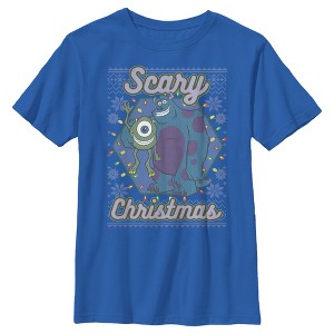 Boy's Monsters Inc Christmas Scary Monsters T-Shirt - 1 of 4