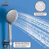 CASAINC 5-Spray Patterns 9.5 in. Wall Mount Dual Shower Heads in Spot Resist - 4 of 4