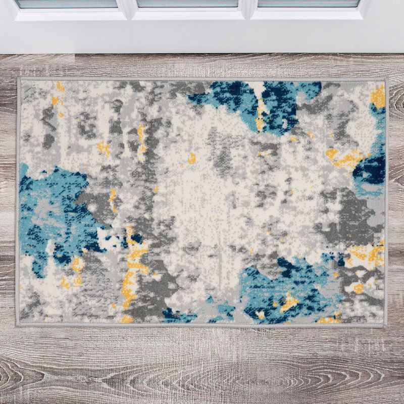 World Rug Gallery Distressed Abstract Pattern Area Rug, 3 of 8