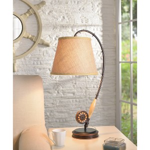 Fly Rod Table Lamp Oil Rubbed Bronze - Kenroy Home: Nautical Design, UL Listed, 1-Way Switch - 1 of 4