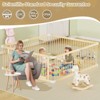 Large Wooden Baby Playpen, Adjustable Gate for Toddler and Babies, Baby Fence Play Yard with Door, Safe Play Area Kids Activity Center - 3 of 4