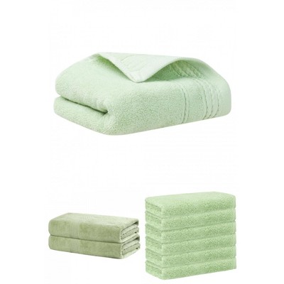 REGALWOVEN Striped Soft Absorbent Bathroom Cotton Towel Set 3 Pcs