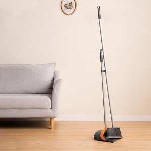 JANSNO Broom and Dustpan Set with 52 in. Long Handle - 1 of 4