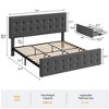 Bed Frame with 4 Storage Drawers and Headboard - 2 of 4