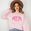 Simply Sage Market Women's Graphic Sweatshirt Pink North Pole University - 2 of 3