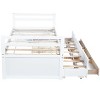 YOOCOZZ Twin Size Pine Wood Bed with Headboard, Footboard,Trundle and Three Storage Drawers - 4 of 4