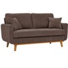NicBex Modern Corduroy Loveseat Sofa Couch with Two Pillows & Wooden Legs,2-Seat Lounge Sofa for Living Room,Apartment - 2 of 4
