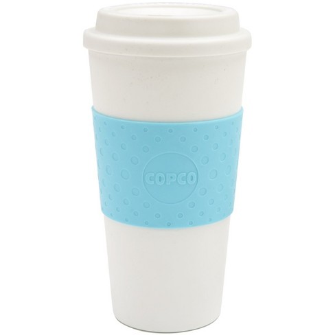 Copco Acadia 16 Ounce Double Walled Insulated Hot or Cold Travel Mug Spill  Resistant Lid - Blue 2510-9966B