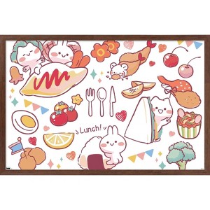 Trends International Mimi & Neko - Lunch Framed Wall Poster Prints - 1 of 4