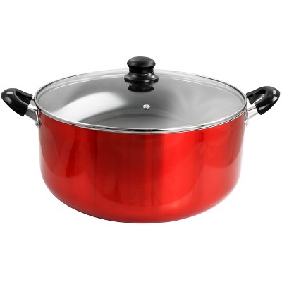 Lodge 7.5qt Cast Iron Enamel Dutch Oven Red : Target